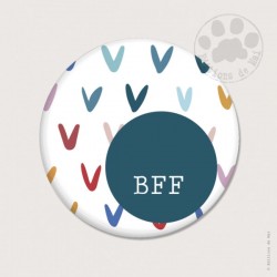 Magnet rond 5,6cm "BFF"