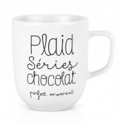 Maxi mug 60cl "Plaid séries chocolat"