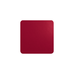 Dessous de verre x4 Rouge Effet cuir