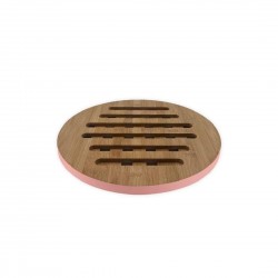 Dessous de plat rond en bambou Rose COOKUT