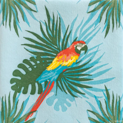 Serviettes Cocktail en papier (x20) 25x25 Perroquet