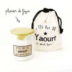 Bougie "Pot de yaourt" à la figue