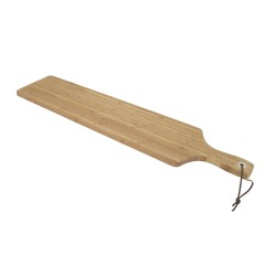 Planche en bambou longue 75cm avec ficelle cuir