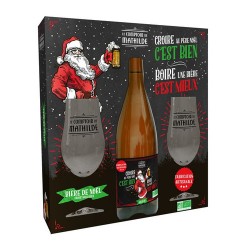 Coffret Bière de Noël +2 verres 75cl LE COMPTOIR DE MATHILDE