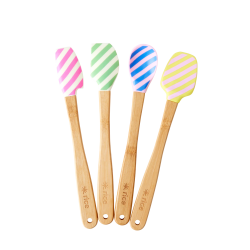 Set de 4 spatules maryse mini en silicone "à rayures" RICE