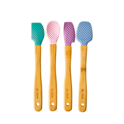 Set de 4 spatules maryse mini en silicone "à pois" RICE