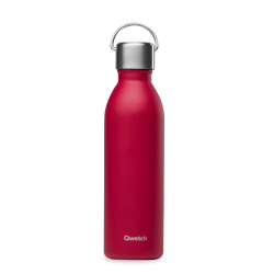 Bouteille isotherme 600ml ACTIVE Rouge Grenat QWETCH
