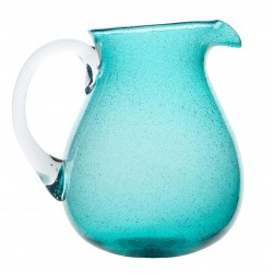 Pichet en verre MEMENTO Turquoise