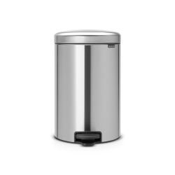 Poubelle ronde à pédale NewIcon 20L Inox mat BRABANTIA
