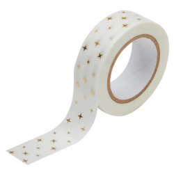 Masking tape Etoiles doré - 10 m