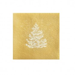 Serviettes Cocktail en papier (x20) 25x25 Sapin Roi des...