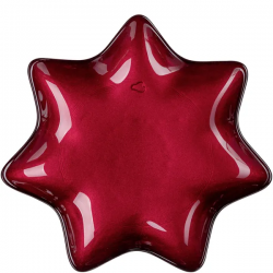 Coupe étoile 23cm rouge STELLA
