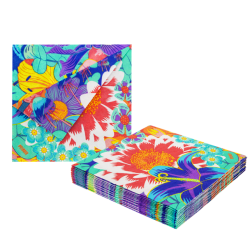 Serviettes papier x20 PAPER PARTY Bouquet