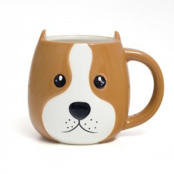 Mug Chien marron WOOF