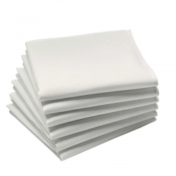 Serviette coton Blanc CAMBRAI à l'unité