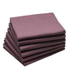 Serviette coton Aubergine CAMBRAI à l'unité