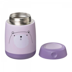 Mini lunchbox isotherme 210ml BEAR Violet