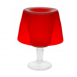 Lampe en verre Rouge MEMENTO