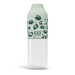 Bouteille plastique 50cl Léopard vert MONBENTO