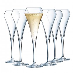 6 Flûtes à champagne OPEN UP 20cl