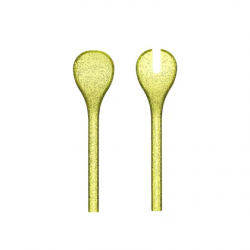 Couverts à salade plastique Jaune MEMENTO