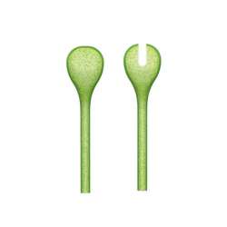 Couverts à salade plastique Lime MEMENTO