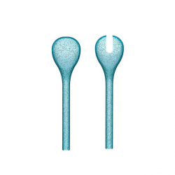 Couverts à salade plastique Turquoise MEMENTO