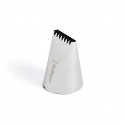Douille à bûche plate inox 6 dents DE BUYER