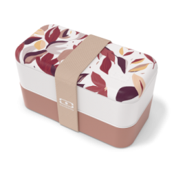 Bento rectangle MONBENTO Vegetal rouge