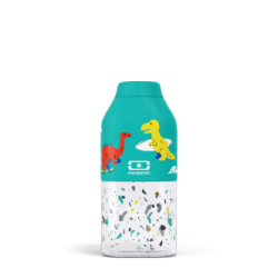 Bouteille plastique 33cl Dino bleu MONBENTO