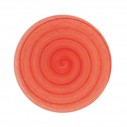 Assiette plate céramique Rouge MEMENTO
