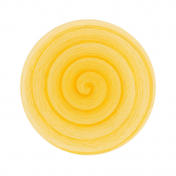 Assiette plate céramique Jaune MEMENTO
