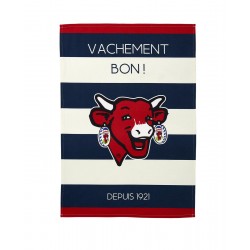 Torchon "Vache qui rit" Rayé bleu COUCKE