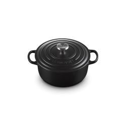 Cocotte fonte ronde 28cm Noir mat LE CREUSET