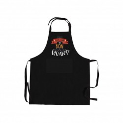 Tablier adulte Noir "Costume du bon vivant"