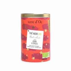 Thé noir de Noël Poires et épices TERRE D'OC