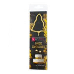 Bougie scintillante sapin