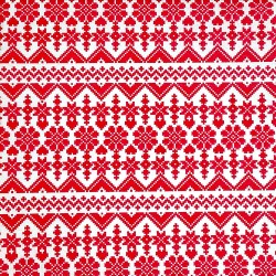 Serviettes en papier (x20) 40x40 Jacquard rouge