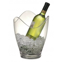 Seau à champagne transparent "Vague"