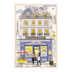 Torchon Paris "Façade fromager" WINKLER