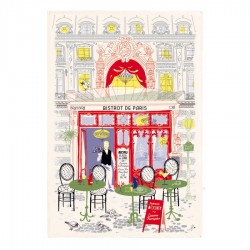 Torchon Paris "Façade bistrot" WINKLER