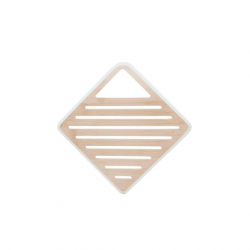 Dessous de plat carré Bambou Blanc