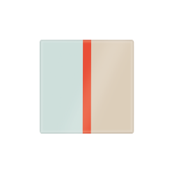 Dessous de plat en verre carré n°9