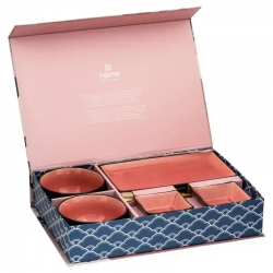 Coffret Sushis 8pièces GLASSY Rose TOKYO DESIGN