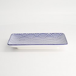 Assiette rectangle Nippon Blue Wave TOKYO DESIGN
