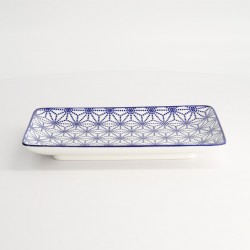 Assiette rectangle Nippon Blue Stars TOKYO DESIGN