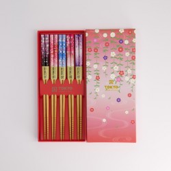 Lot de 5 baguettes "Flower" TOKYO DESIGN