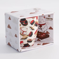 Mug Kawaii Lucky cat Sushi TOKYO DESIGN