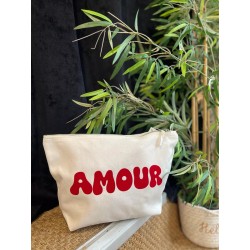 Trousse de toilette écru AMOUR