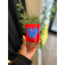 Bougie parfumée "Coeur" Rouge